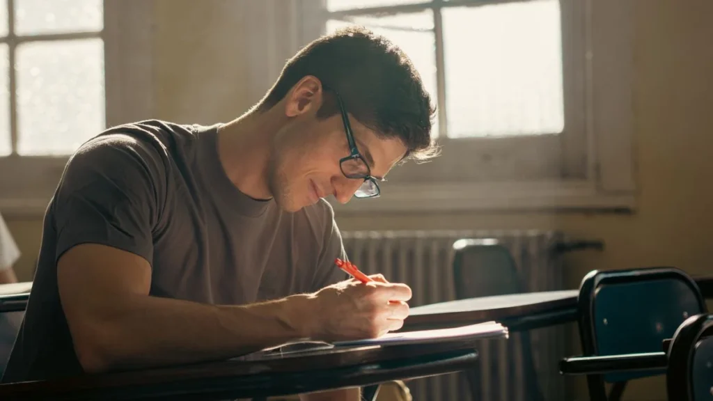 University student writing a letter using the letter to editor format